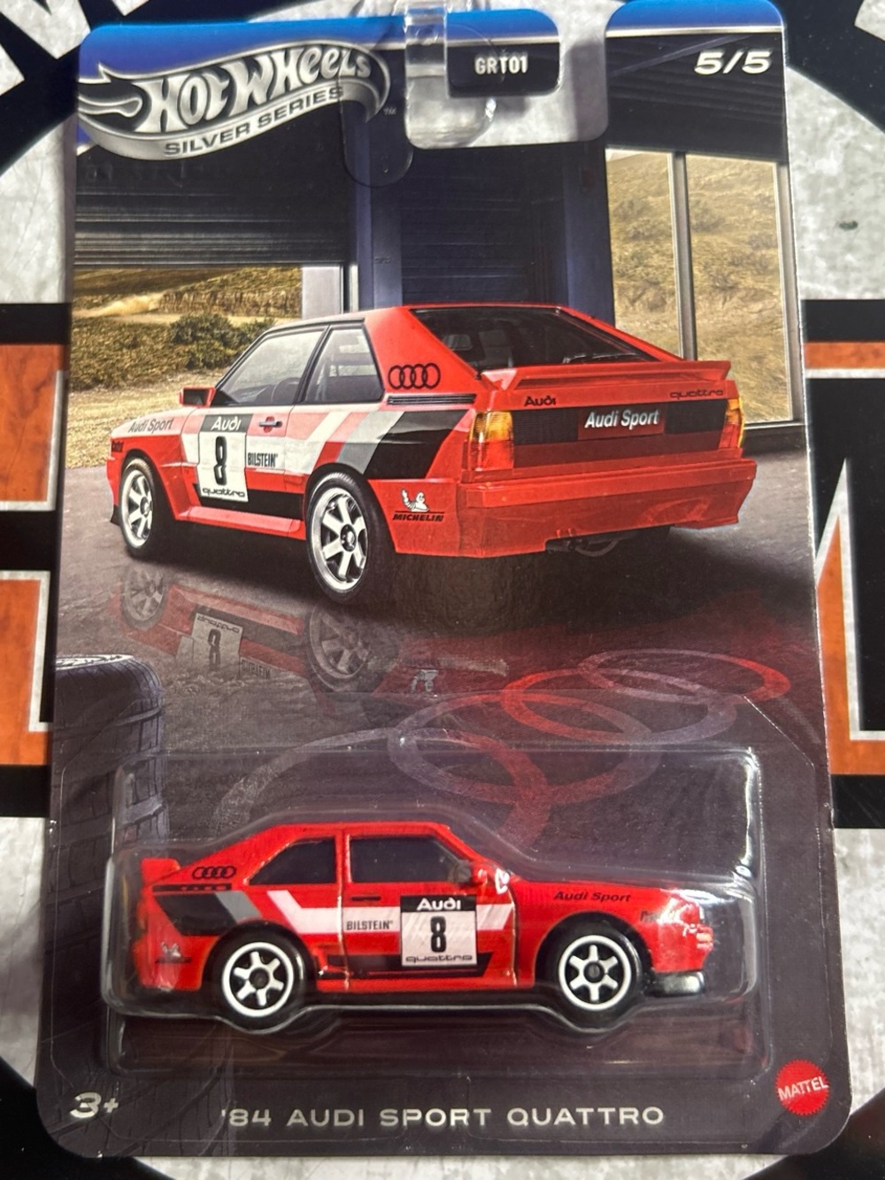Hot Wheels '84 Audi Sport Quattro Toy Car - Red